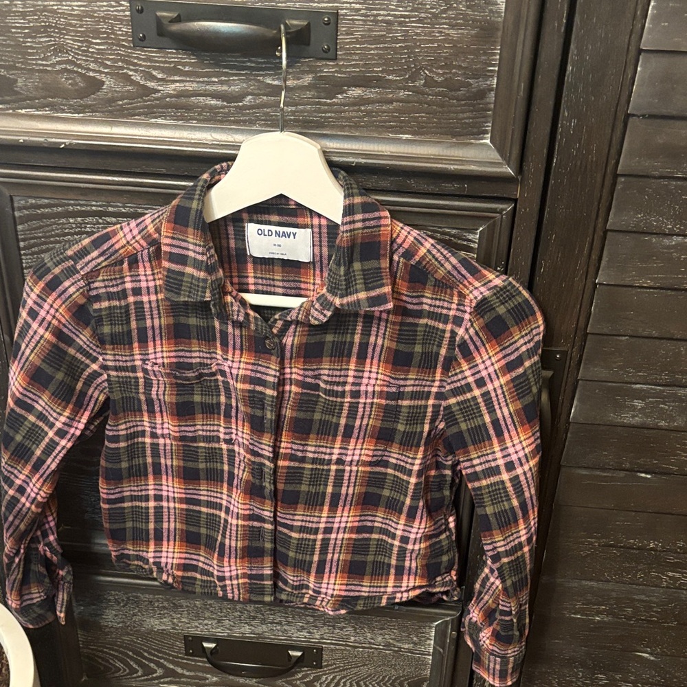 Old Navy Multicolor Plaid Shirt